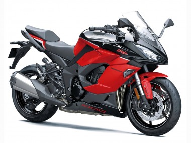 Mejores Carenados Moto Kawasaki Z1000SX 2020-2025 - Negro Rojo Ninja