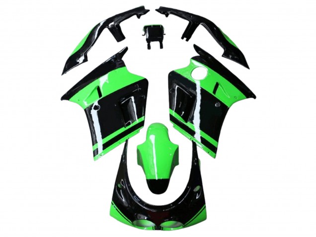 Mejores Carenados Moto Kawasaki ZXR250 1989-1990 - Verde Negro Brillante