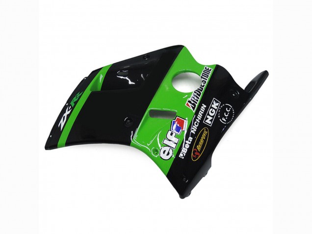 Mejores Carenados Moto Kawasaki ZXR250 1989-1990 - Verde Negro Brillante Elf Touch4 Bridgestone