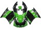 Mejores Carenados Moto Kawasaki ZXR250 1989-1990 - Verde Negro Brillante Elf Touch4 Bridgestone