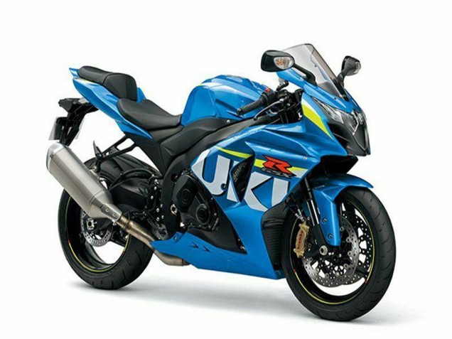 Mejores Kits Carenado Moto Suzuki GSXR 1000 2009-2016 - Azul Verde Blanco