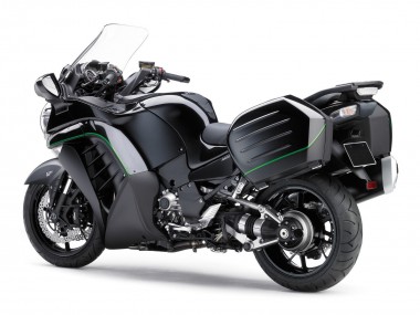 Mejores Carenados Moto Kawasaki GTR1400/ZG1400 2007-2009 - Negro Mate Verde Línea