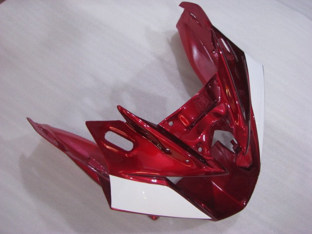 Mejores Carenados Moto Yamaha FZ6R 2009-2015 - Rojo Blanco Negro