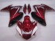 Mejores Carenados Moto Yamaha FZ6R 2009-2015 - Rojo Blanco Negro