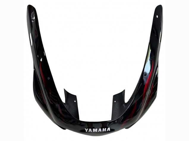 Mejores Carenados Moto Yamaha YZF 1000R Thunderace 1997-2007 - Negro Rojo Oscuro Llama