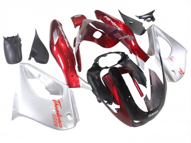 Mejores Carenados Moto Yamaha YZF 1000R Thunderace 1997-2007 - Rojo Plata Thunderace