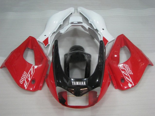 Mejores Carenados Moto Yamaha YZF 1000R Thunderace 1997-2007 - Blanco Rojo