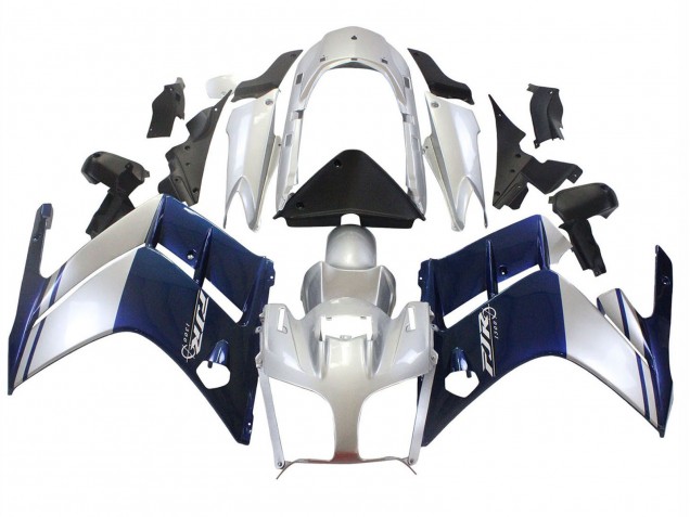 Mejores Carenados Moto Yamaha FJR1300 2001-2006 - Azul Oscuro Plata