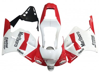 Mejores Carenados Moto Yamaha TZR250 3XV 1991-1994 - Blanco Rojo Marlboro Castrol Dunlop
