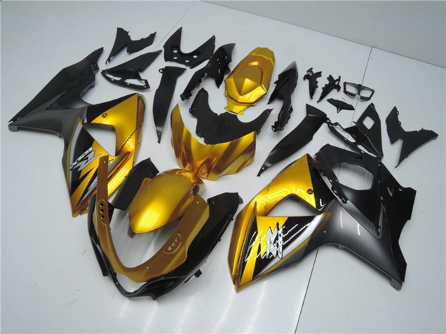 Mejores Carenados Moto Suzuki GSXR 1000 2009-2016 - Oro Negro Mate