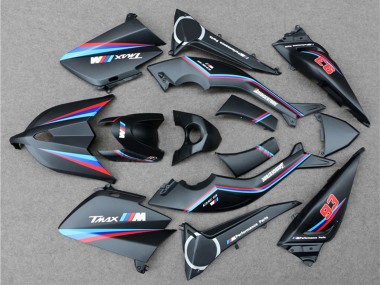 Mejores Carenados Moto Yamaha TMAX530 2012-2014 - Negro Mate Rojo Azul 93