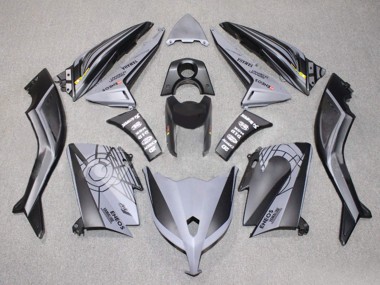 Mejores Carenados Moto Yamaha TMAX530 2012-2014 - Negro Mate Gris ENEOS Yamalube
