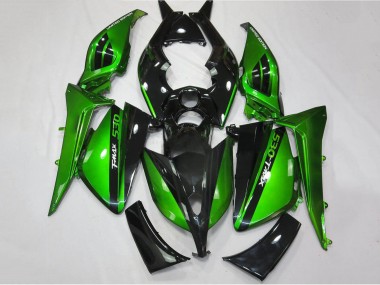 Mejores Carenados Moto Yamaha TMAX530 2012-2014 - Verde Brillante Negro