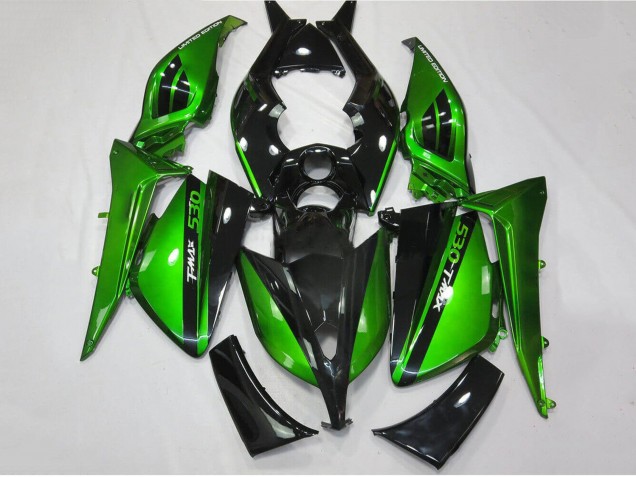 Mejores Carenados Moto Yamaha TMAX530 2012-2014 - Verde Brillante Negro
