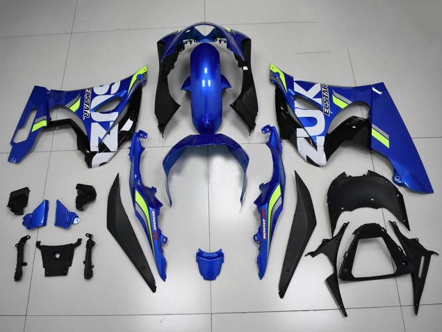 Mejores Carenados Moto Suzuki GSXR 1000 2017-2025 - Azul Blanco Verde
