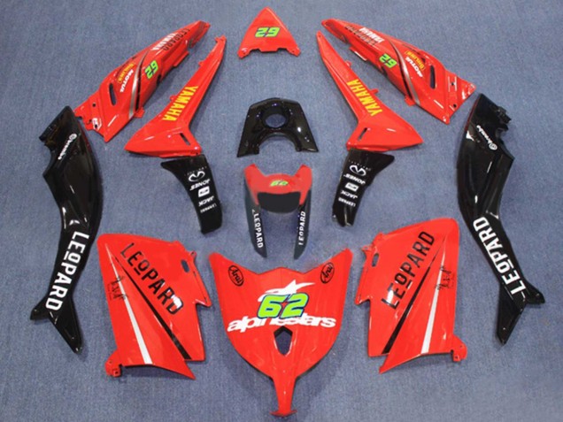 Mejores Carenados Moto Yamaha TMAX530 2012-2014 - Rojo Negro 62