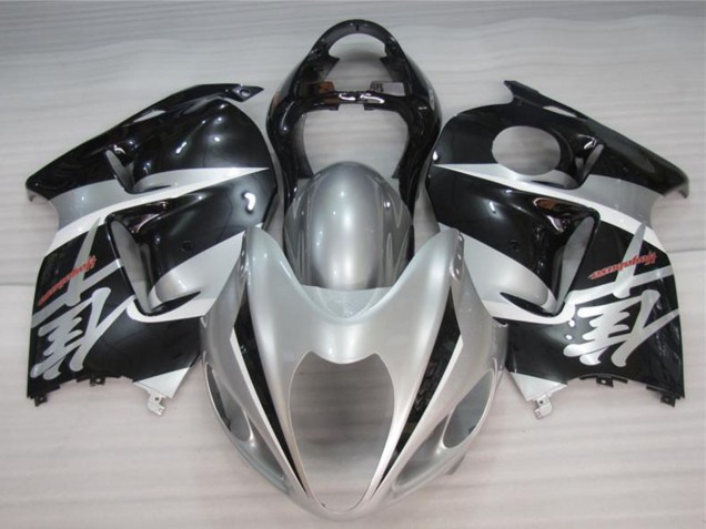 Mejores Carenados Moto Suzuki GSXR 1300 Hayabusa 1996-2007 - Plata Negro