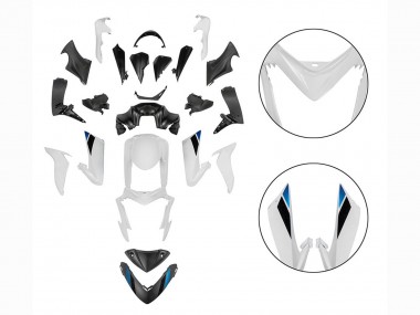 Mejores Carenados Moto Suzuki GSX-S 1000 2015-2020 - Negro Blanco