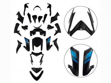 Mejores Carenados Moto Suzuki GSX-S 1000 2015-2020 - Negro Azul