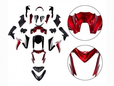 Mejores Carenados Moto Suzuki GSX-S 1000 2015-2020 - Negro Rojo