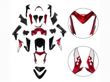Mejores Carenados Moto Suzuki GSX-S 1000 2015-2020 - Rojo Negro