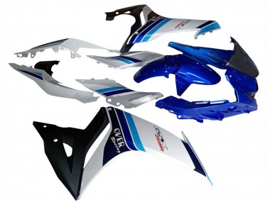 Mejores Carenados Moto Suzuki GSX250R 2017-2020 - Blanco Azul Negro Carrera