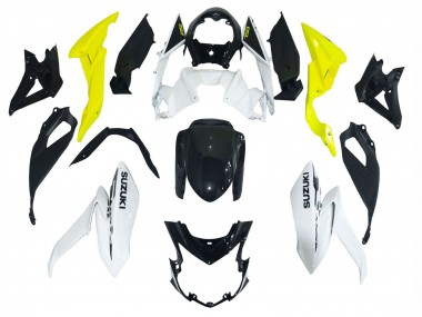Mejores Carenados Moto Suzuki GSX-S 750 2017-2022 - Blanco Amarillo