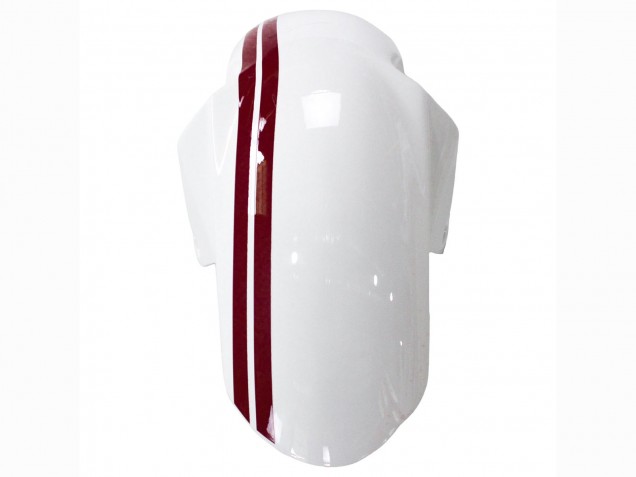 Mejores Carenados Moto Suzuki SV650 2003-2013 - Blanco Rojo Oscuro Línea
