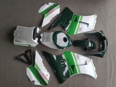 Mejores Carenados Moto Suzuki RG400 RG500 RG400/500 1984-1987 - Blanco Verde Oscuro