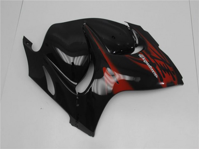 Mejores Carenados Moto Suzuki GSXR 1300 Hayabusa 2008-2020 - Negro Brillante Rojo