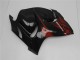 Mejores Carenados Moto Suzuki GSXR 1300 Hayabusa 2008-2020 - Negro Brillante Rojo