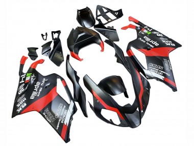 Mejores Carenados Moto Aprilia RSV1000 2003-2006 - Negro Rojo