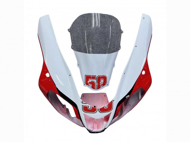Mejores Carenados Moto Aprilia RSV1000 2003-2006 - Blanco Rojo Negro Amarillo 58