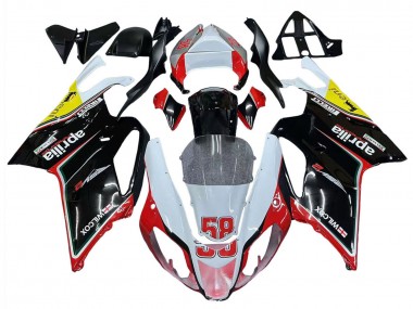 Mejores Carenados Moto Aprilia RSV1000 2003-2006 - Blanco Rojo Negro Amarillo 58