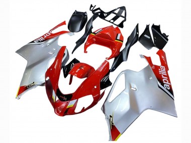 Mejores Carenados Moto Aprilia RSV1000 2003-2006 - Blanco Rojo Negro