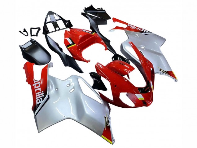 Mejores Carenados Moto Aprilia RSV1000 2003-2006 - Blanco Rojo Negro