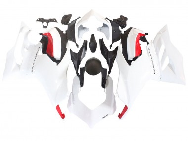 Mejores Carenados Moto Ducati Panigale V2 2020-2024 - Blanco Rojo Negro Mate