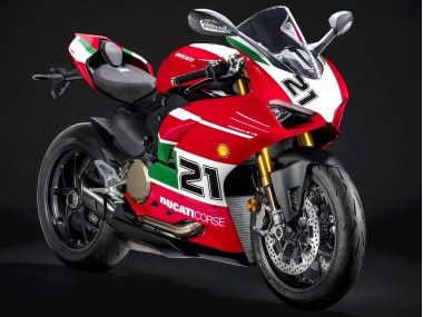 Mejores Carenados Moto Ducati Panigale V2 2020-2024 - Blanco Rojo Verde Negro Mate Corse 21