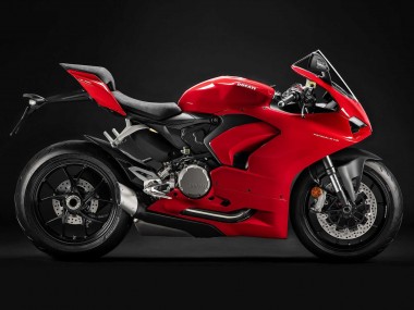 Mejores Carenado Moto Ducati Panigale V2 2020-2024 - Rojo Negro Mate