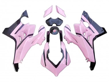 Mejores Carenados Moto Ducati Panigale V4 V4S 2020-2021 - Rosa Negro Brillante
