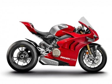 Mejores Carenados Moto Ducati Panigale V4 V4S 2020-2021 - Plata Rojo