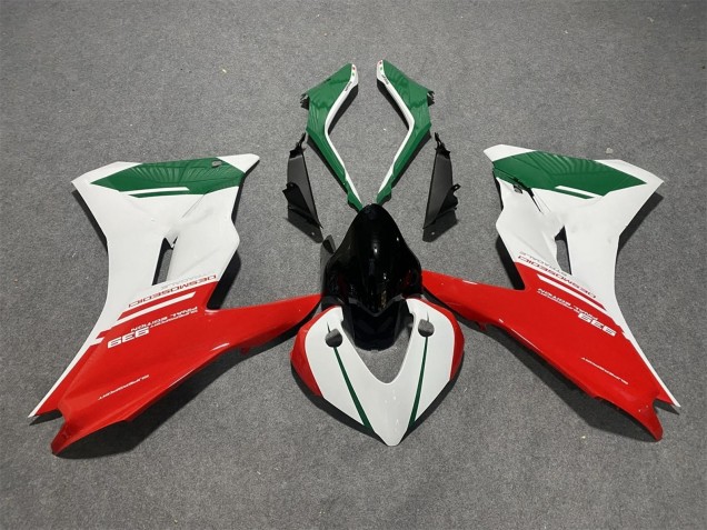 Mejores Carenados Moto Ducati Supersport 939/939S 2017-2022 - Blanco Rojo Verde