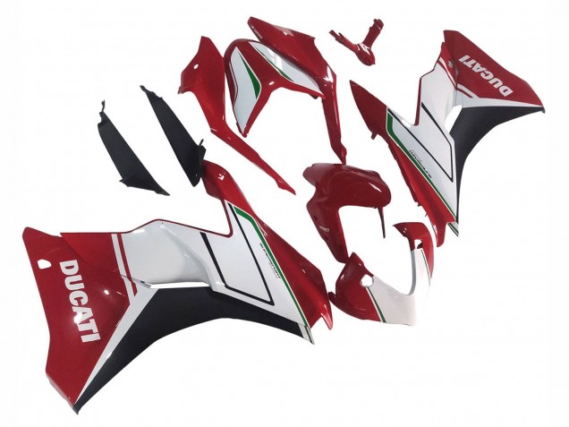 Mejores Carenados Moto Ducati Supersport 939/939S 2017-2022 - Blanco Rojo Negro Verde