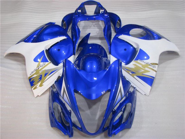 Mejores Carenados Moto Suzuki GSXR 1300 Hayabusa 2008-2020 - Blanco Azul