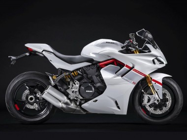 Mejores Carenados Moto Ducati 2021-2024 Ducati Supersport 950/950S 2021-2024 - Blanco Plata Rojo