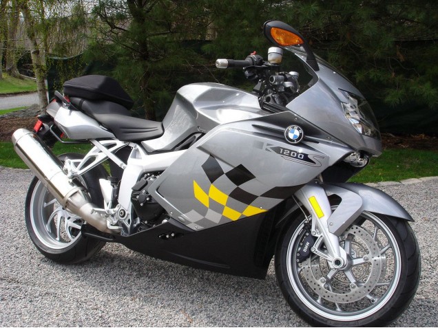 Mejores Carenado Moto BMW K1200S 2005-2010 - Plata Amarillo Negro