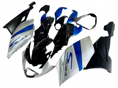 Mejores Carenado Moto BMW K1200S 2005-2010 - Plata Azul Negro