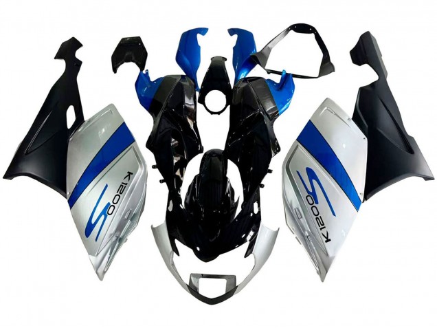 Mejores Carenado Moto BMW K1200S 2005-2010 - Plata Azul Negro