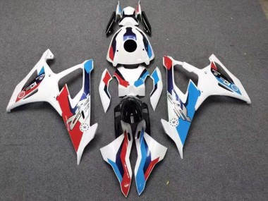 Mejores Carenados Moto BMW S1000RR 2019-2022 - Blanco Rojo Azul