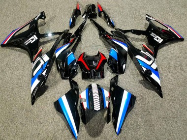 Mejores Carenados Moto BMW S1000RR 2019-2022 - Negro Azul Blanco